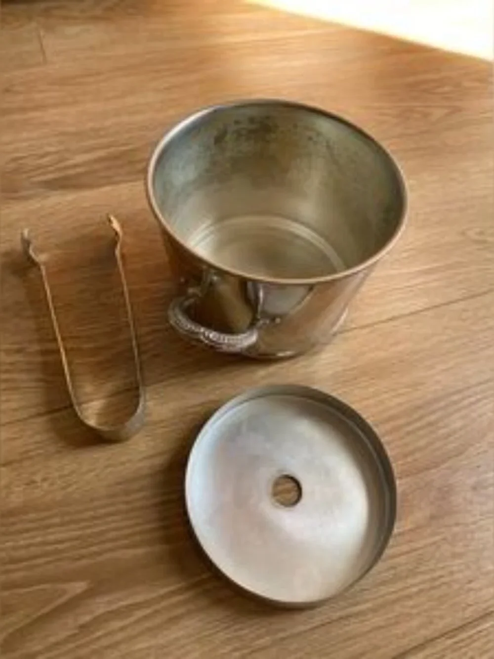 Vintage E.P. Copper & B.M. Mounts Primrose Plate (Silver) Ice Bucket & T